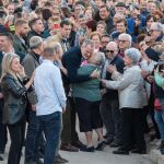 Temporal.- Los Reyes arropan a los letureños en su recorrido por los municipios afectados por la DANA