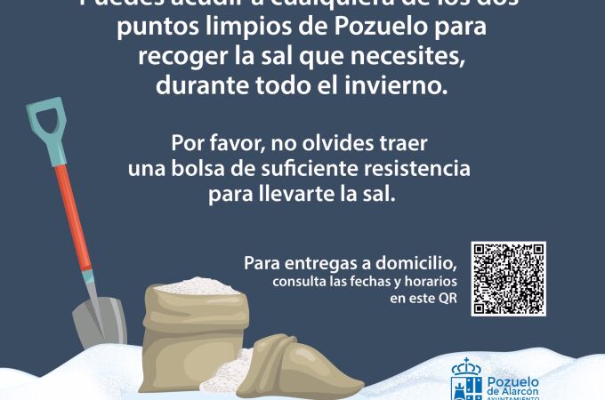 El Ayuntamiento empieza a repartir sal gratuitamente de forma preventiva en el plan de inclemencias invernales