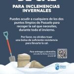 El Ayuntamiento empieza a repartir sal gratuitamente de forma preventiva en el plan de inclemencias invernales