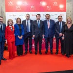 El presidente junto a Alberto Santamaría, Rocío Lucas, Benito Serrano, Antonio Méndez Pozo o Yolanda de Gregorio, entre otros