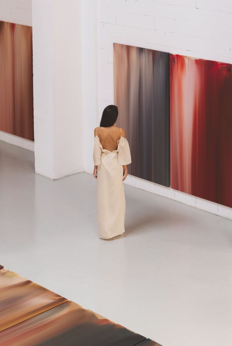 Carla Cascales en su taller de Barcelona