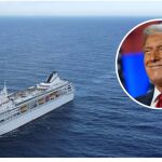 La imagen de Trump sobre el crucero