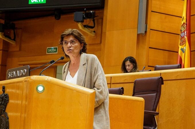 La nacionalista Carmen da Silva, en el Senado. 