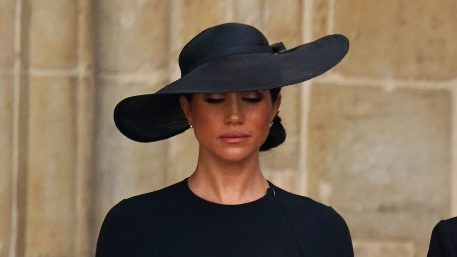 Meghan Markle en el funeral de la Reina Isabel II