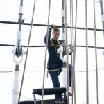 La Princesa Leonor cumple con las tareas dentro del buque 'Juan Sebastián de Elcano'