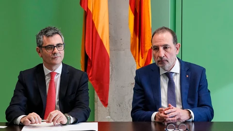 El ministro de Justicia, Félix Bolaños, y el conseller de Justicia, Ramon Espadaler, acuden en visita institucional a la Ciudad de la Justicia de Barcelona