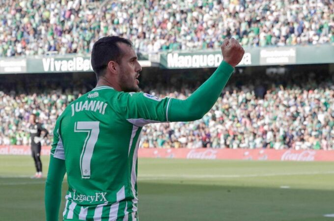 Juanmi Jiménez con el Betis