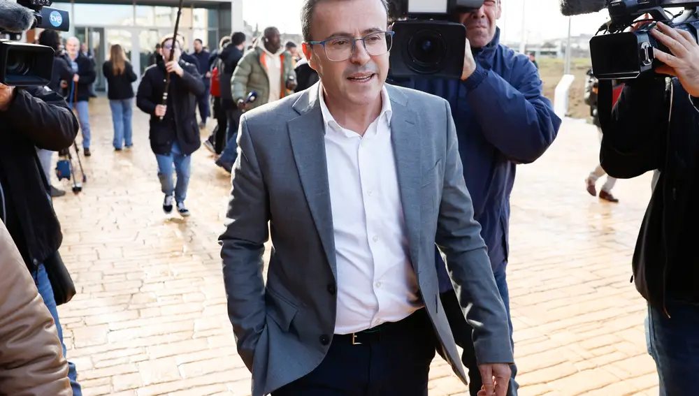El presidente de la Diputación de Badajoz Miguel Ángel Gallardo declara en los juzgados de Badajoz por presuntos delitos contra la Administración Pública