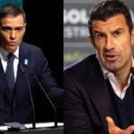 El palo de Luis Figo a Pedro Sánchez por los actos de Franco: "Que pena da..."