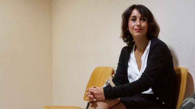 La española Juana Rivas en el tribunal de la ciudad italiana de Cagliari, en la isla de Cerdeña.