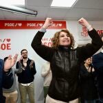 María Jesús Montero, precandidata a las primarias del PSOE-A, mantiene un encuentro con los militantes de Jaén