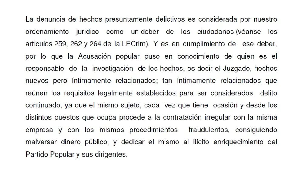 El PSOE defendió la acusación popular en en causas contra el PP, como el "Caso Púnica"