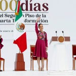 Sheinbaum ofrece discurso con motivo de sus 100 días de gobierno en el Zócalo de Ciudad de México