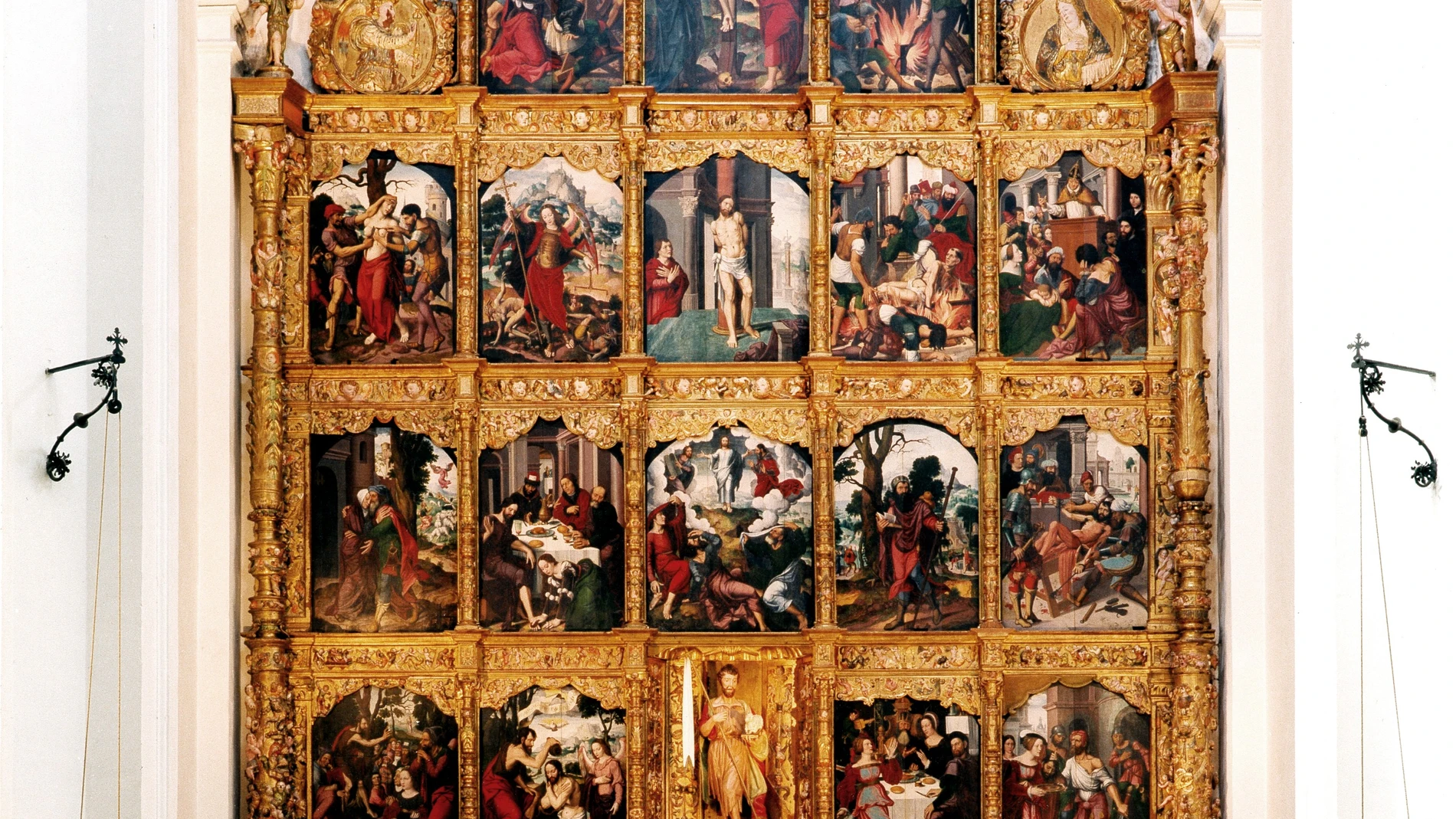 El colosal y deslumbrante retablo de San Juan Bautista