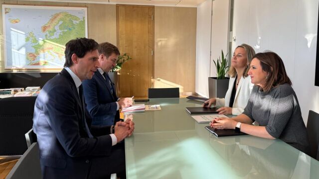 Catalá con el comisario de Clima, Wopke Hoekstra