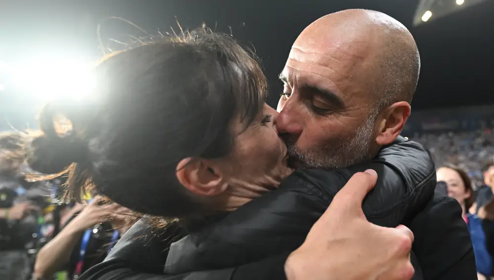 Pep Guardiola y Cristina Serra