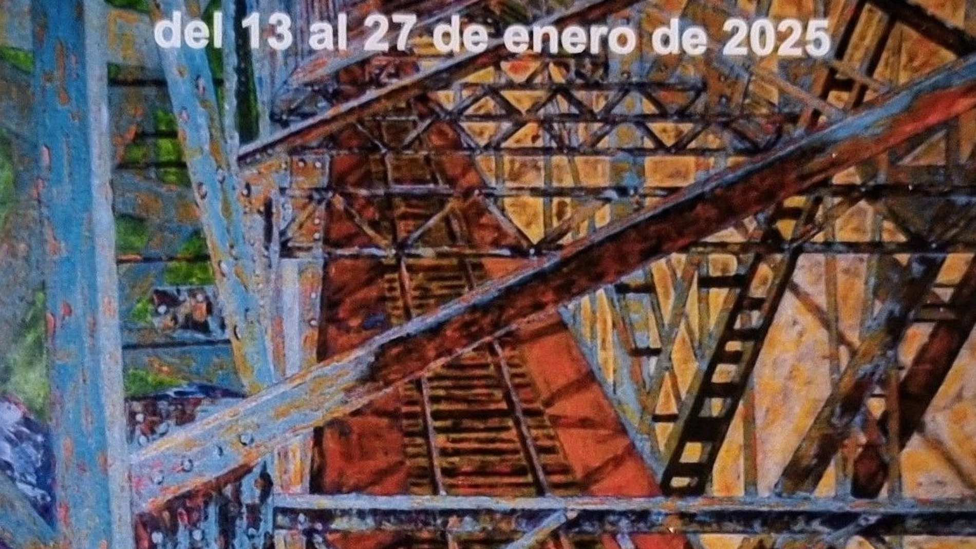 Cartel de la exposición de Suárez Mato en la sala de la Fundación Caja Rural del Sur en Huelva