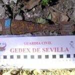 Encuentran una granada de mortero de la Guerra Civil en Cantillana (Sevilla)