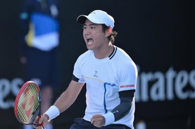 Yoshihito Nishioka en el Open de Australia 2025