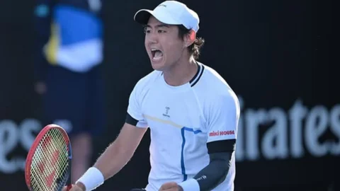 Yoshihito Nishioka en el Open de Australia 2025