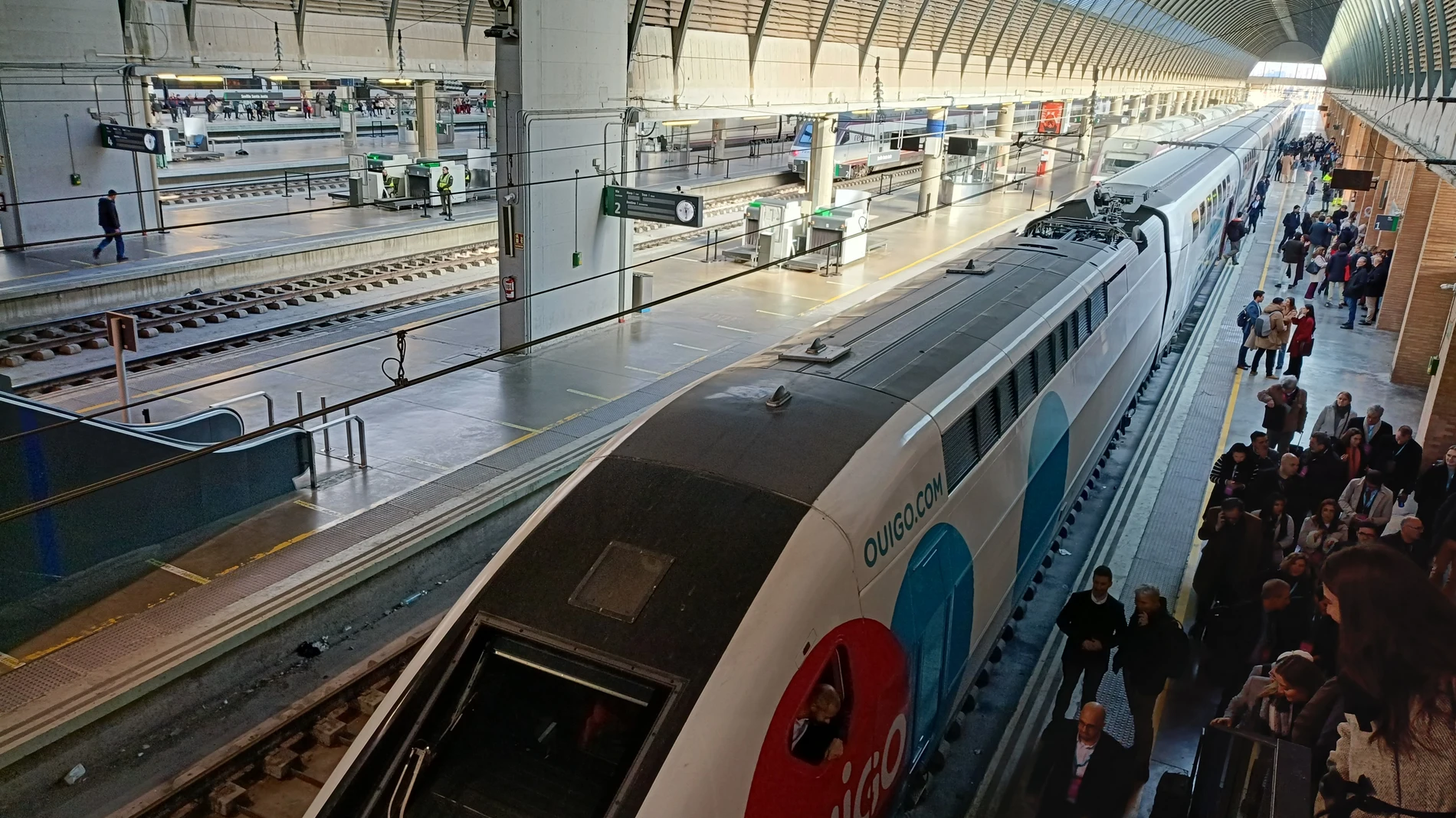 Tren inaugural de Ouigo en Sevilla EUROPA PRESS 14/01/2025
