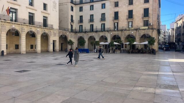 Imagen de la plaza del Ayuntamiento de Alicante