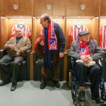 Visita para personas con Alzheimer al Museo y estadio del Atlético de Madrid. David Jar