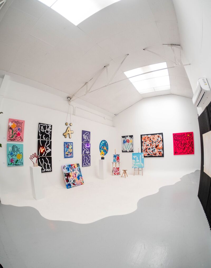 Estudio de Nicolás Villamizar en Madrid, foto cortesía del artista.