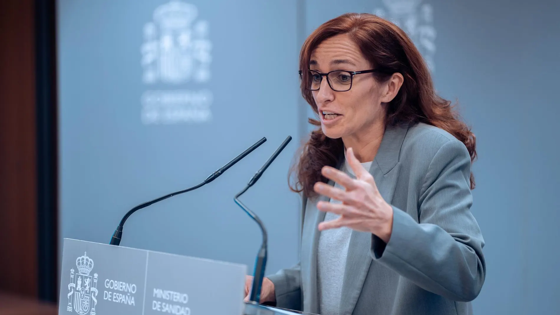 La ministra de Sanidad, Mónica García