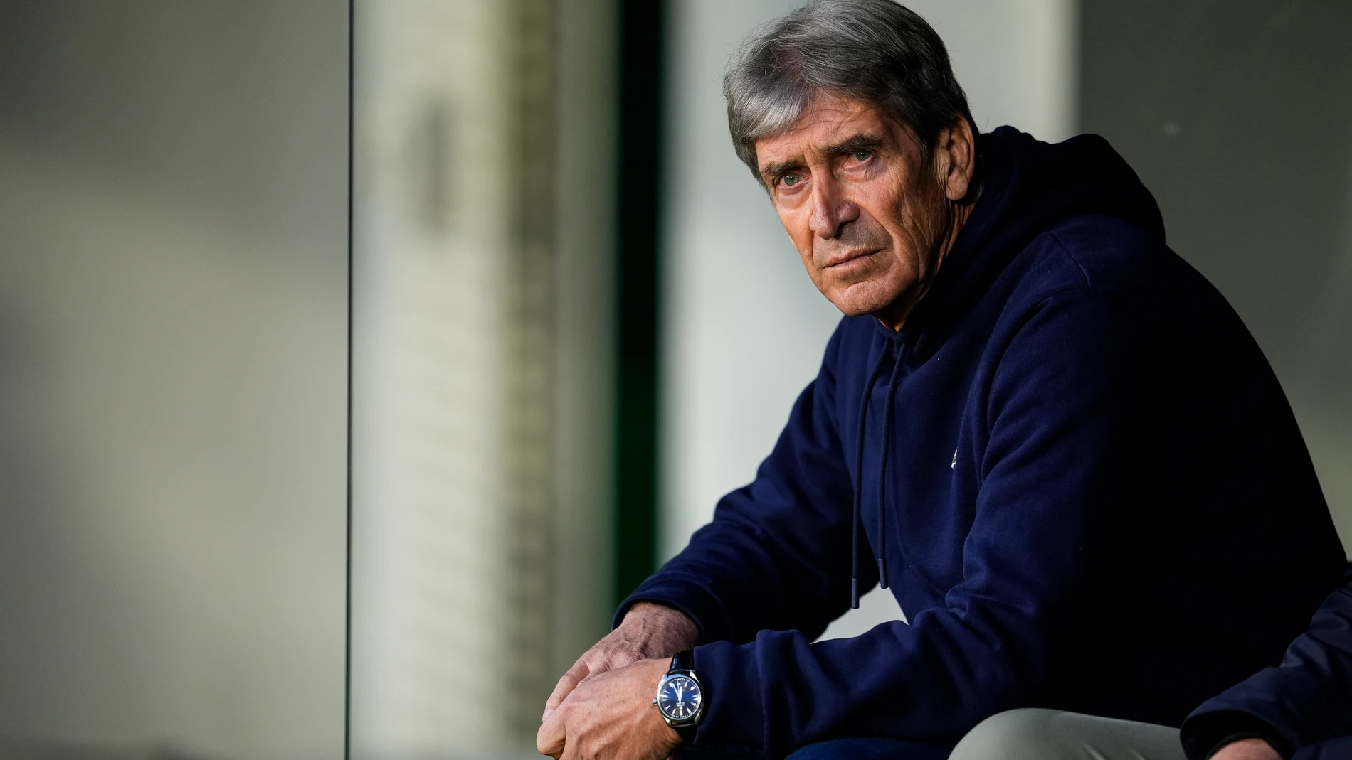 Manuel Pellegrini, head coach of Real Betis, looks on during the Spanish league, LaLiga EA Sports, football match played between Real Betis and Deportivo Alaves at Benito Villamarin stadium on January 18, 2025, in Sevilla, Spain. AFP7 18/01/2025 ONLY FOR USE IN SPAIN