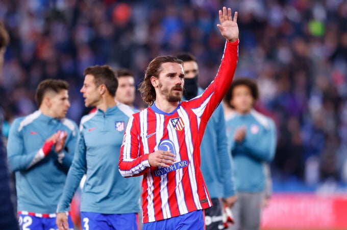 Griezmann se despide de los aficionados atléticos en Leganés