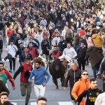 Toro de San Sebastián por las calles de Ciudad Rodrigo