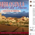 Información sobre la localidad vallisoletana de Canalejas de Peñafiel que puede leerse en el perfil de instagram de Turismo Ribera