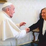 El Papa Francisco y Lydia Jiménez