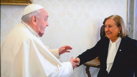 El Papa Francisco y Lydia Jiménez