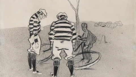 Un dibujo de Ramon Casas en la muestra