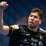 Alex Dujshebaev con la selección española de balonmano