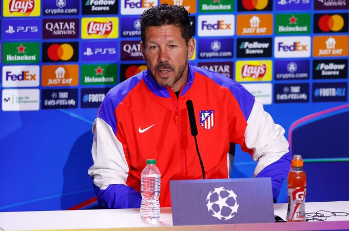 Diego Pablo Simeone Press Conference for Atletico de Madrid - UEFA Champions League