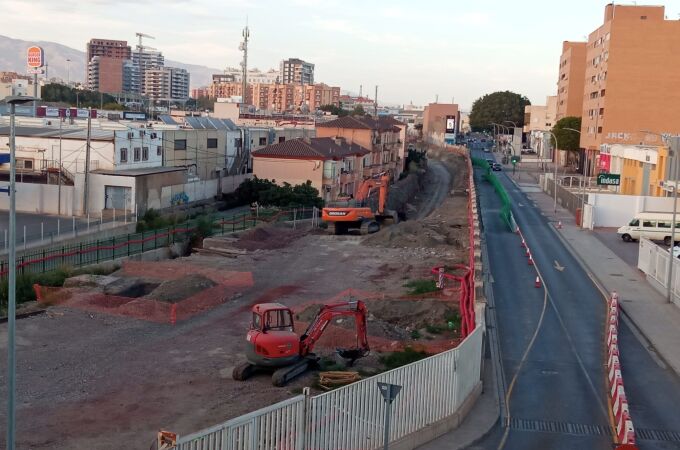 Las obras de soterramiento en Almería