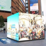 Imagen del cubo que para promocionar la Costa Blanca se va a instalar en la plaza de Callao de Madrid en Fitur