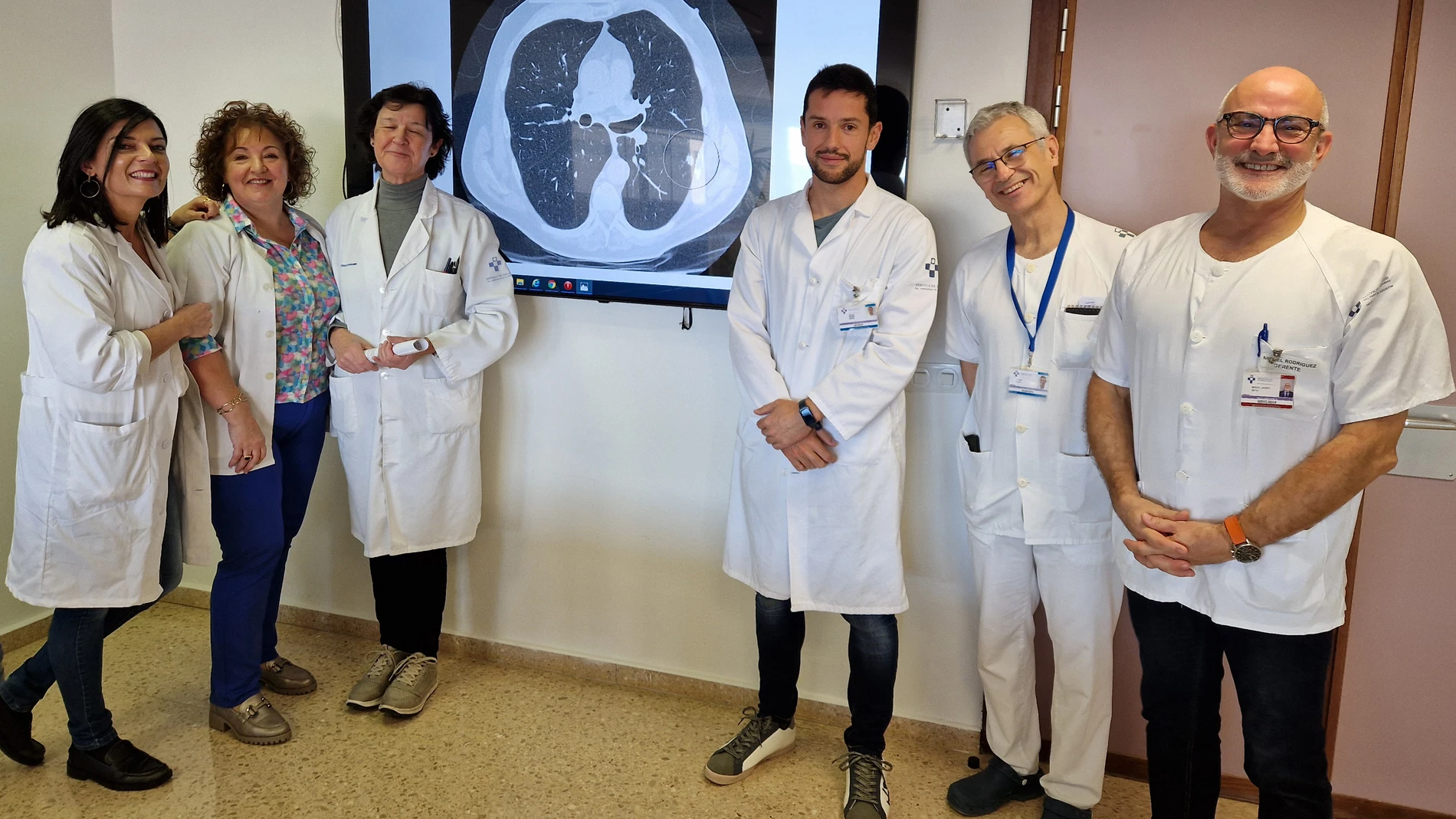 Equipo de neumología del hospital San Agustín de Avilés.