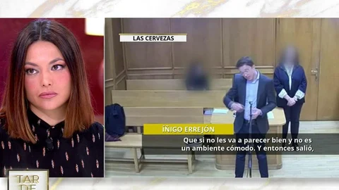 Elisa Mouliaá ve en directo cómo Íñigo Errejón la niega ante el juez