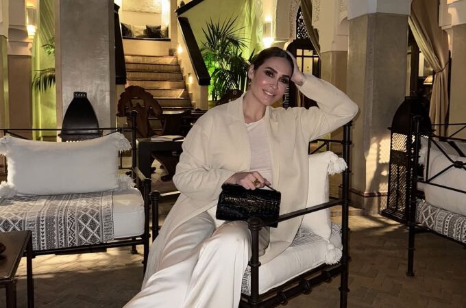 Vicky Martín Berrocal y su look de noche en Marruecos.