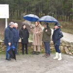 La presidenta de la Diputación de Palencia, Ángeles Armisén, visita las obras del carril bici 