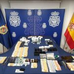 Material incautado en la operación antidroga