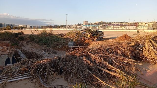 Arrancan las obras de reconstrucción del puente y los accesos al Circuit Ricardo Tormo de Cheste dañados por la dana