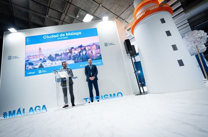 El concejal de Turismo del Ayuntamiento de Málaga, Jacobo Florido, durante la presentación del destino