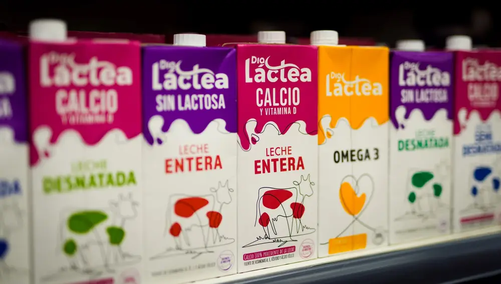 Leche de marca Dia