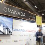 El presidente de la Diputación de Granada, Francis Rodríguez, durante la presentación de las rutas