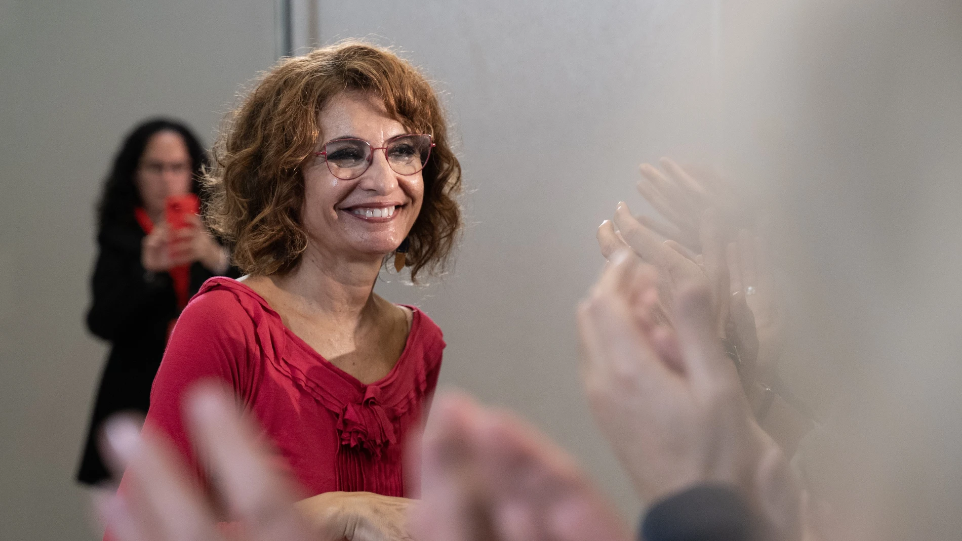 La vicepresidenta primera del Gobierno y secretaria general del PSOE-A, María Jesús Montero, ayer en Córdoba